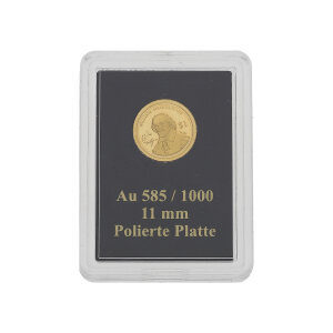 Goldmünze 0,5 Gramm William Shakespeare Gold 585...