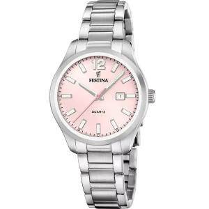 Festina Damen Uhr, roségold Zifferblatt, Quarz,...