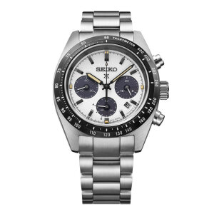 Seiko Uhr Herren Prospex Speedtimer SSC961P1 Edelstahl, Solar, Weiß