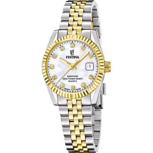 Festina Damenuhr Swiss Made Classic Steel F20088/1...