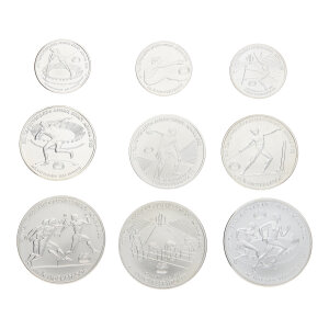 Silbermünzen Set 147 Gramm...