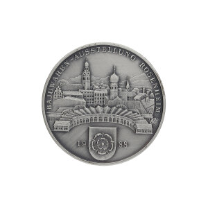 Silbermünze 15 Gramm Bajuwaren-Ausstellung Rosenheim...