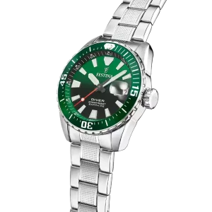 Festina Herren Taucheruhr F20669/2 Edelstahl, Grün