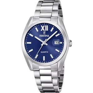 Festina Uhr Herren Klassik F20707/7 Edelstahl, Blau