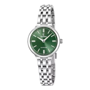 Festina Damenuhr Mademoiselle F20744/4 Edelstahl, Grün
