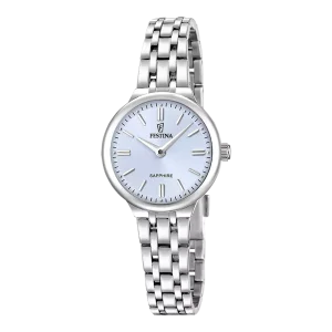 Festina Damenuhr Mademoiselle F20744/3 Edelstahl, Hellblau
