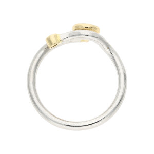 Designer Ring Platin 950 und Gold 750 Brillant Second...