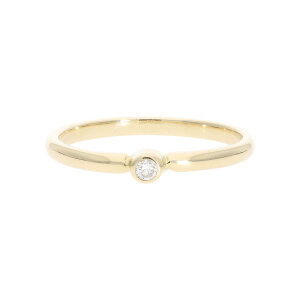 Diamant Ring Gold 585 Brillant ca. 0,05 Carat Second Hand...