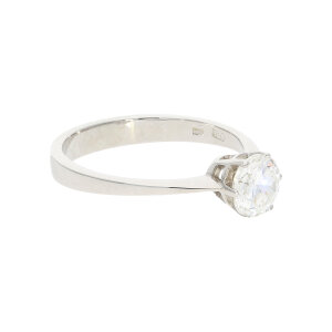 Diamantring Weißgold 585 Verlobungsring mit einen...