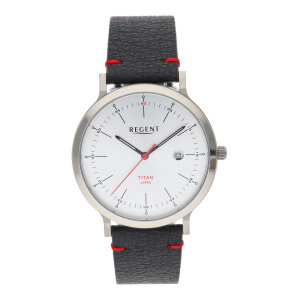 Herrenarmbanduhr Quarz BA-702 Titan veganes Leder Regent
