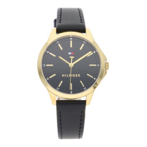 Tommy Hilfiger Uhr Damen 1782866 Edelstahl, Leder, Gold...