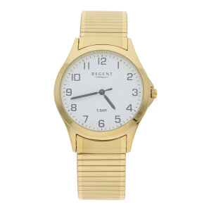 Herrenarmbanduhr Quarz W-0013 Ionen goldfarben plattiert...