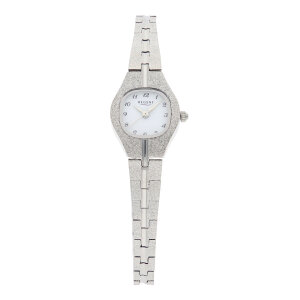 Damen Armbanduhr Sonnenmatt F-626 silberfarben Analog Regent