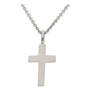 Kettenanhänger Kreuz Silber 925 mattiert...