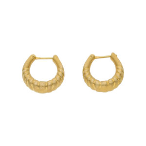 Creolen Gold 585 Damen Second Hand wie neu 25326355 getragen