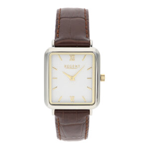 Regent Damenarmbanduhr W933-20487SS-271DBR Bicolor Braun