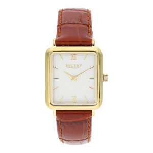 Regent Damen Armbanduhr W933-20487GP-270LBR braun goldfarben