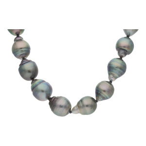Tahiti Perle Kette 8,0 -10,6 mm Magnert Veschluss Second...