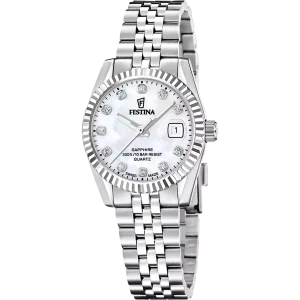 Festina Damen Armbanduhr Swiss made F20087/1 Edelstahl,...