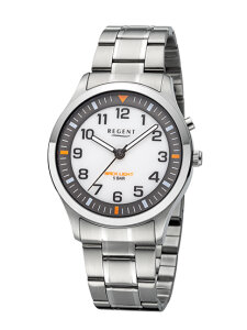 Regent Herren Armbanduhr F-1609 Edelstahl,...