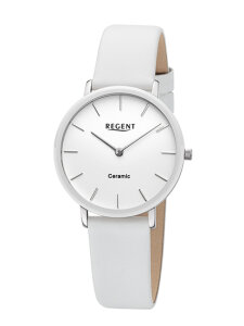 Regent Armbanduhr BA-841 Keramik, Edelstahl, Leder...