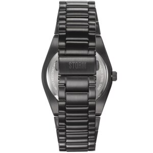 Storm Uhr Herren Solaron Slate Red 47562-SL-R Edelstahl, Schwarz, Rot