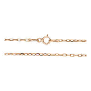 Halskette Rotgold 585 Weitankerkette halbmassiv...