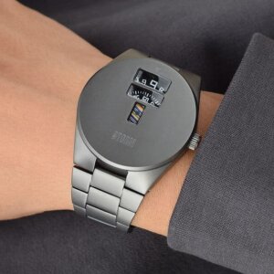 Storm Herren Armbanduhr Oston 47556-IP-GY Edelstahl, IP...