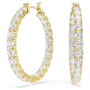Swarovski Creolen Matrix 5750620 Rundschliff, Weiß,...