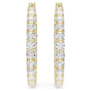 Swarovski Creolen Matrix 5750620 Rundschliff, Weiß,...