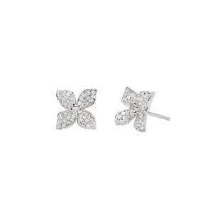 Mabina Ohrstecker Silber 925 Zirkonia 563983 Blume, My...