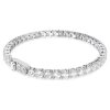 Swarovski Armband Matrix Tennis 5724480 Rundschliff, Weiß, Rhodiniert, Größe M
