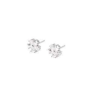 Mabina Blumen Ohrstecker Silber 925 Zirkonia 563940