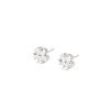 Mabina Blumen Ohrstecker Silber 925 Zirkonia 563940