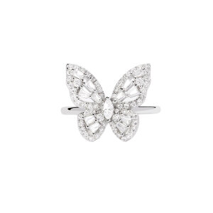 Mabina Damen Ring Schmetterling Silber 925 Zirkonia...