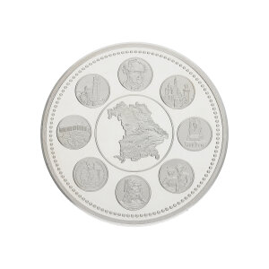 Silbermünze 49,2 Gramm Feinsilber 999,9 Patrona...