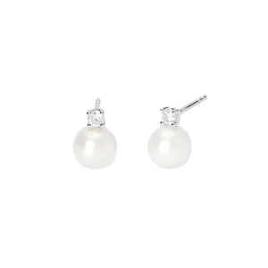 Mabina Ohrstecker Silber 925 Labordiamanten,...
