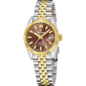 Festina Damen Armbanduhr Swiss Made F20088/3 Edelstahl,...