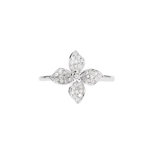 Mabina Damen Ring Silber 925 Zirkonia 523519 Blume...