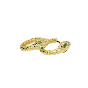 Mabina Creolen Silber 925 Goldplattiert synthetische...