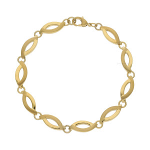 Boccia Armband Damen 03001-04 Titan, Gold plattiert