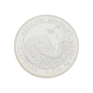 Silbermünze "African Wildlife Elephant"...