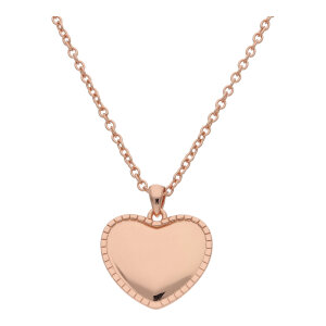 Collier Herz Silber 925 Roségold plattiert...