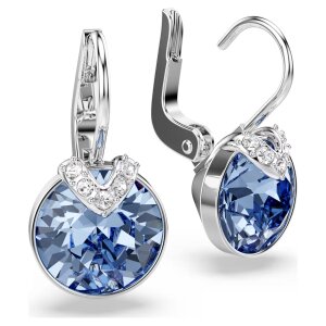 Swarovski Ohrhänger V Drop 5734234 Rundschliff, Blau