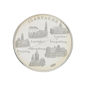 Silbermünze 25,8 Gramm Feinsilber 999 Isartaler...