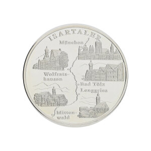 Silbermünze 25,8 Gramm Feinsilber 999 Isartaler...