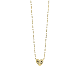 Mabina Collier 925 Goldplattiert 553906 Herz