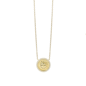 Mabina Collier 925 Goldplattiert 553901 Zirkonia