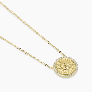 Mabina Collier 925 Goldplattiert 553901 Zirkonia