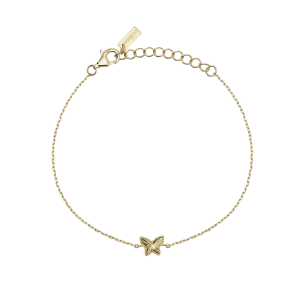 Mabina Armband 925 Goldplattiert Schmetterling 534169
